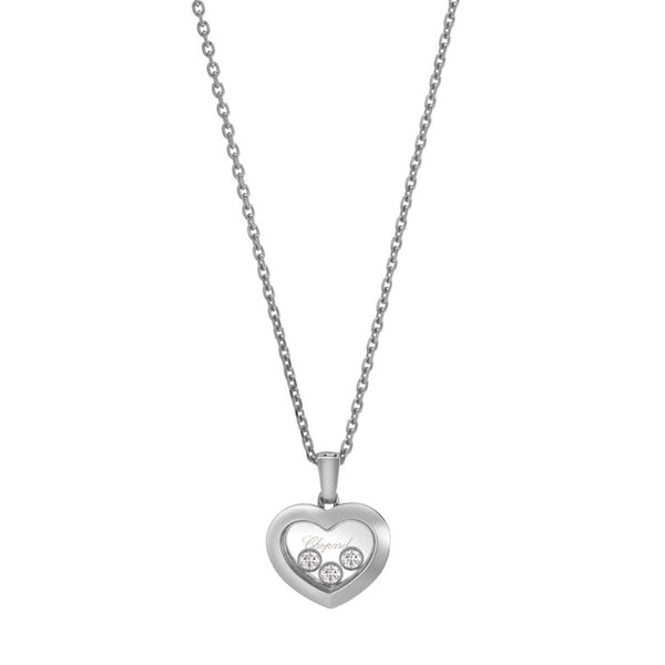 Happy Diamonds Icons Pendant, White Gold, Diamonds